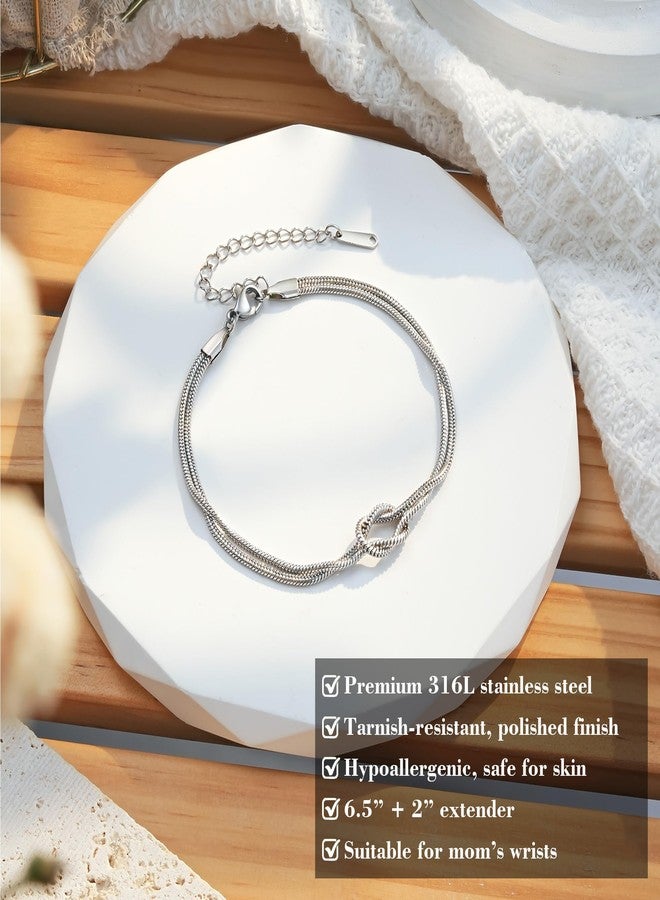 Tarsus Mom Gifts Christmas Birthday Gifts for Mom Bracelet from Daughter Mother Knot Bracelets Mothers Day Jewelry Presents - Image 5